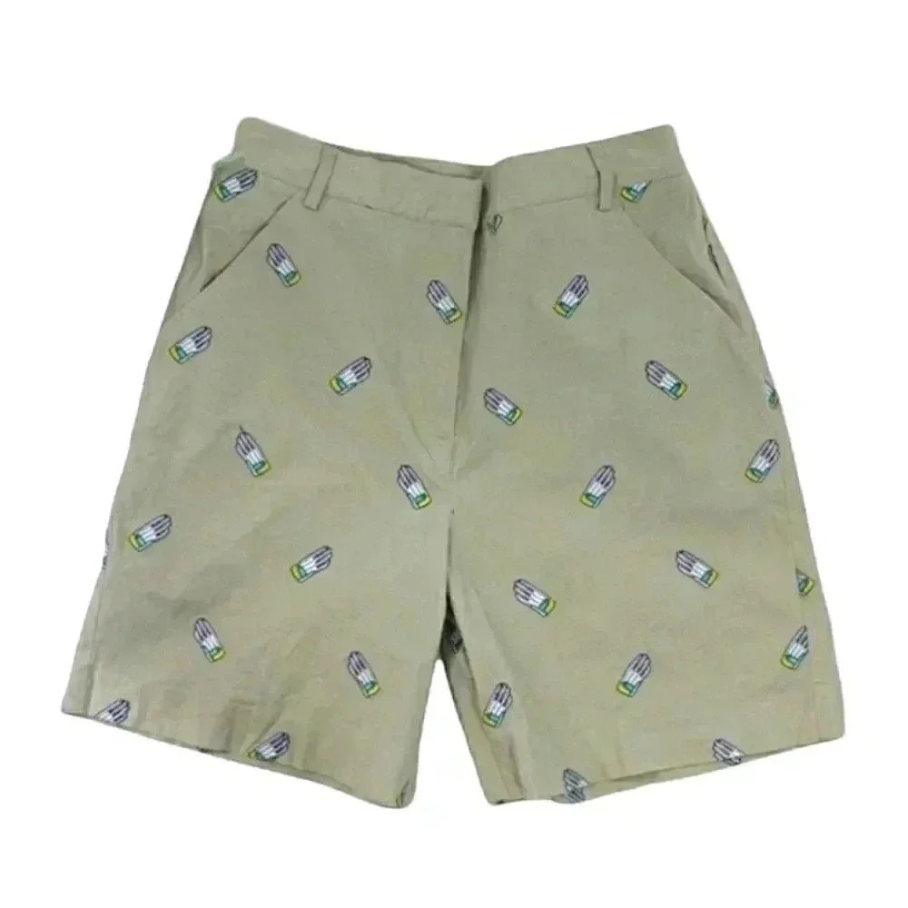 Lily Pulitzer kahki golf garden glove bermudas